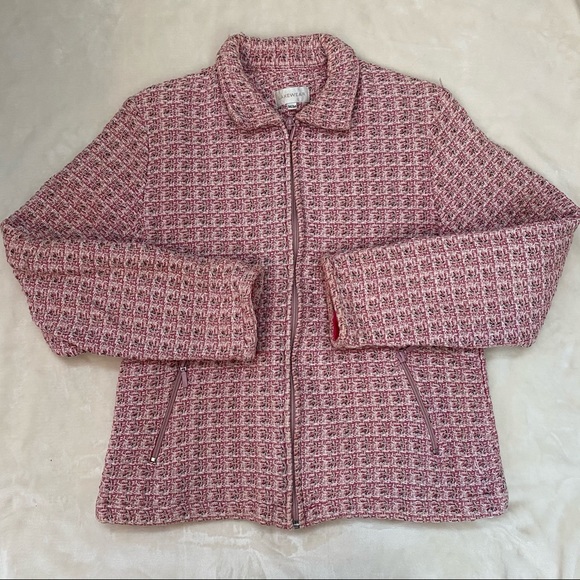 vintage pink tweed spring jacket! - Picture 2 of 4